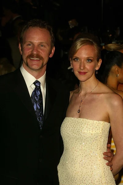 Morgan Spurlock and Alexandra Jamieson — Stock Photo, Image