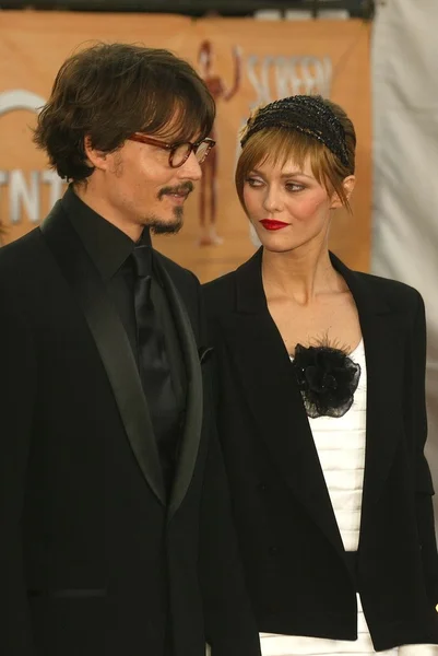 Johnny Depp y Vanessa Paradis — Foto de Stock