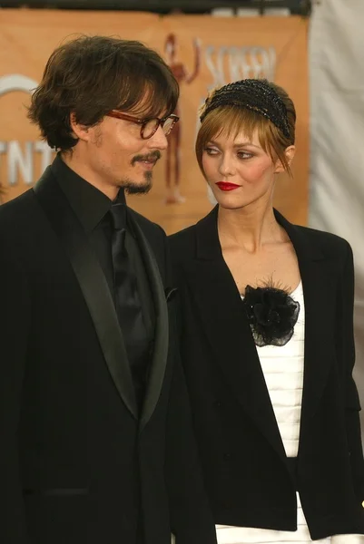 Johnny Depp e Vanessa Paradis — Fotografia de Stock