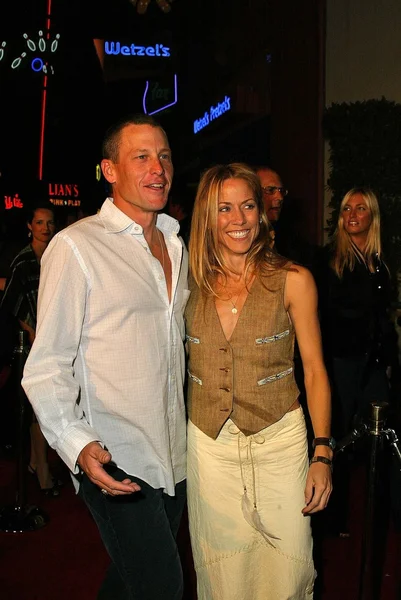 Lance armstrong och sheryl crow — Stockfoto