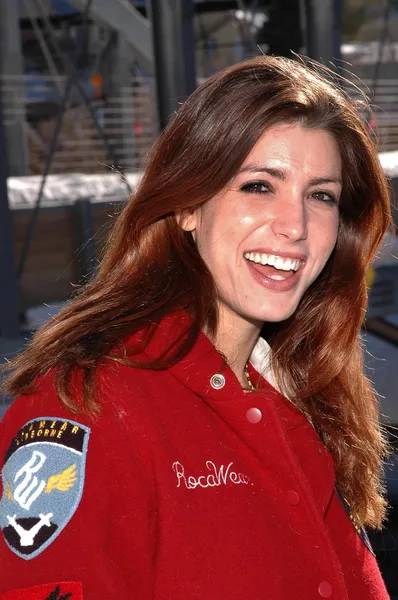 Corinne Saffell on the slopes in Park City — Stock Photo, Image