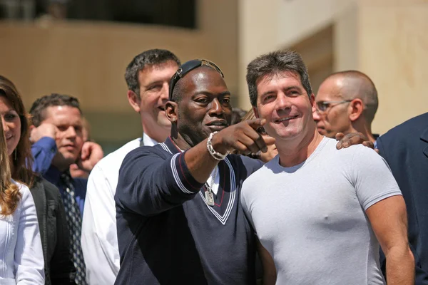 Simon Cowell e Randy Jackson — Foto Stock