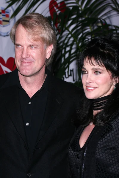 John tesh och connie selleca — Stockfoto