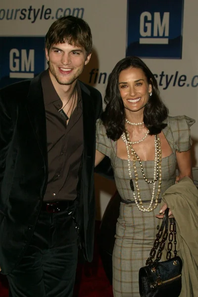 Ashton Kutcher e Demi Moore — Fotografia de Stock