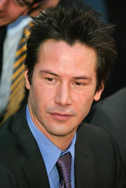 Keanu Reeves at Reeves induction in the Hollywood Walk of Fame, Hollywood, CA, 01-31-05 — Stock Photo, Image