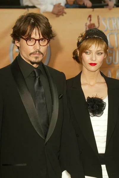 Johnny Depp and Vanessa Paradis — Stock Photo, Image