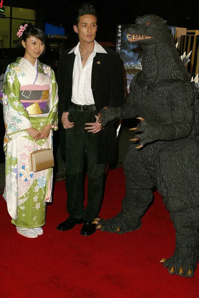 Världspremiären av "Godzilla: finalen kriger" — Stockfoto