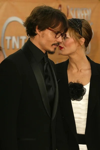Johnny Depp e Vanessa Paradis — Foto Stock