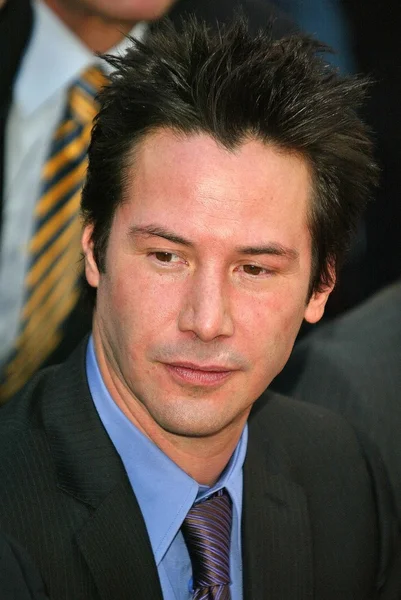 Keanu Reeves na indução de Reeves na Calçada da Fama de Hollywood, Hollywood, CA, 31-01-05 — Fotografia de Stock