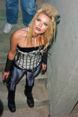 Kiera chaplin siyah dizi etiket Society'nin yeni video klip intihar Mesih, long beach, ca 01-16-05