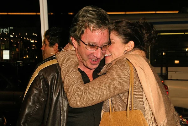 Tim Allen and wife — Stock Photo, Image