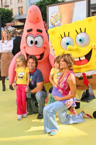 Estreia mundial de "The Spongebob Squarepants Movie " — Fotografia de Stock