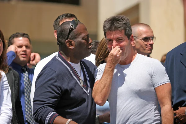 Simon Cowell y Randy Jackson — Foto de Stock