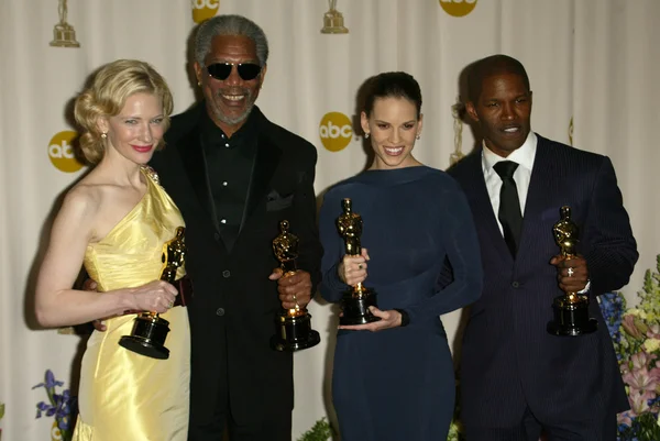 Cate Blanchett, Morgan Freeman, Hilary Swank et Jamie Foxx — Photo