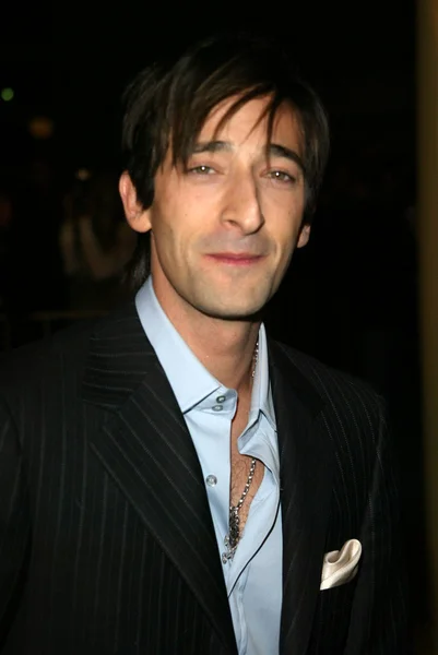 Adrien Brody at the The Jacket Los Angles Premiere , Pacific ArcLight Theaters, Hollywood, CA 02-28-05 — Stock Photo, Image