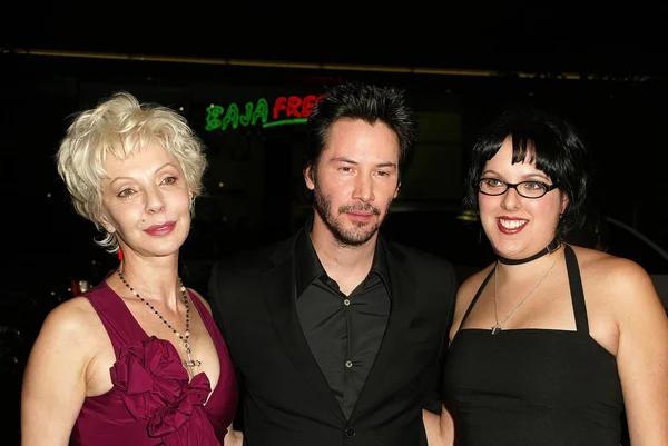 Patricia taylor, keanu reeves en kim reeves — Stockfoto