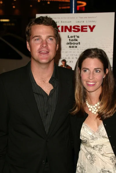 Chris ODonnell and wife Caroline — Stock Photo, Image