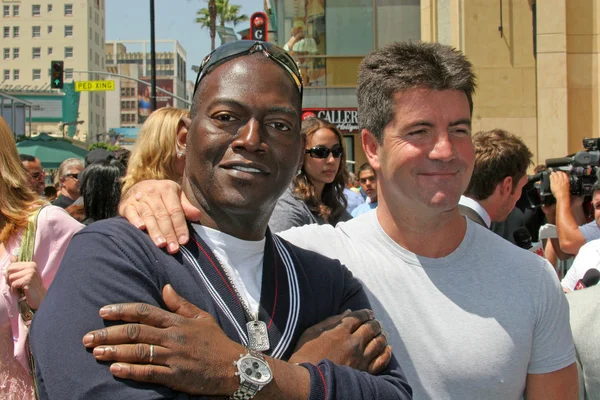 Simon cowell en randy jackson — Stockfoto