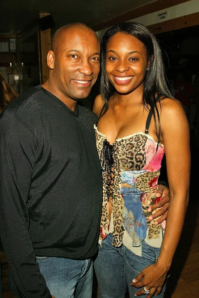 John Singleton and Kena Zakia — Stock Photo, Image