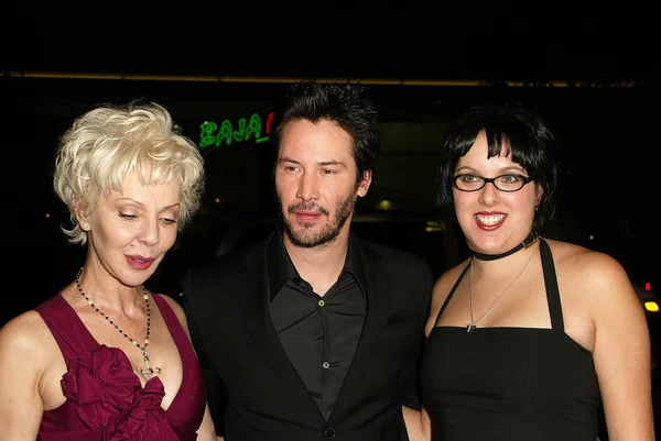 Patricia taylor, keanu reeves i kim reeves — Zdjęcie stockowe