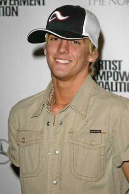 Aaron carter, 3 yıllık sanatçı güçlendirme koalisyon pre-grammy brunch, beverly hilton, beverly hills, ca, 02-12-05