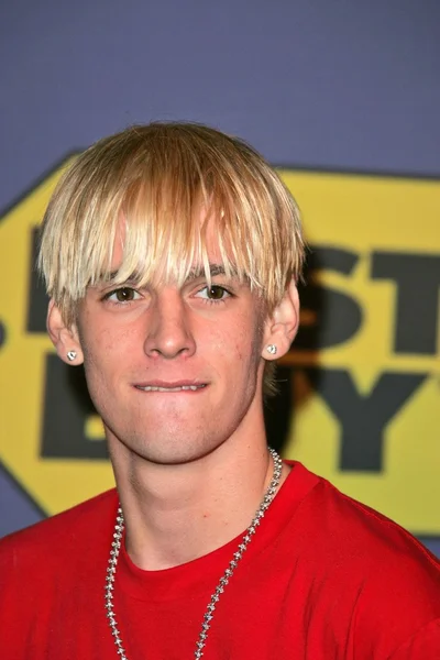 Aaron carter på elton john dröm biljetten Snabbstart, caesars palace, las vegas, nv 10-24-04 — Stockfoto