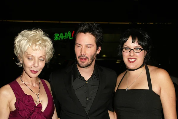 Patricia Taylor, Keanu Reeves and Kim Reeves — Stock Photo, Image