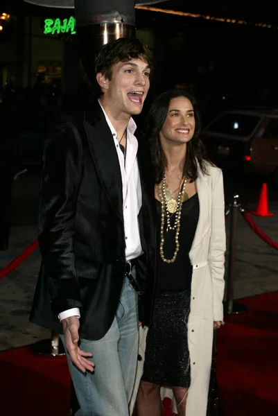 Ashton kutcher ve demi moore — Stok fotoğraf