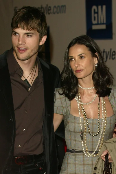 Ashton Kutcher e Demi Moore — Fotografia de Stock