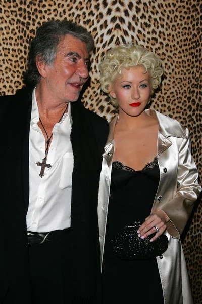 Christina Aguilera and RobertoCavalli — Stock Photo, Image