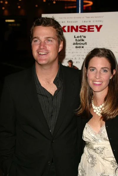 Chris ODonnell and wife Caroline — Stock Photo, Image