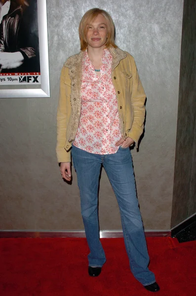 Abby Brammell at the Season 4 Premiere Screening of The Shield, Pacific Design Center, West Hollywood, CA 03-12-05 — Stock Photo, Image