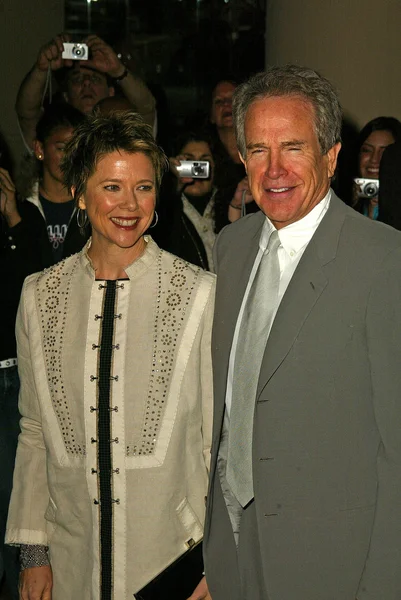 Annette Beningová, warren beatty — Stock fotografie