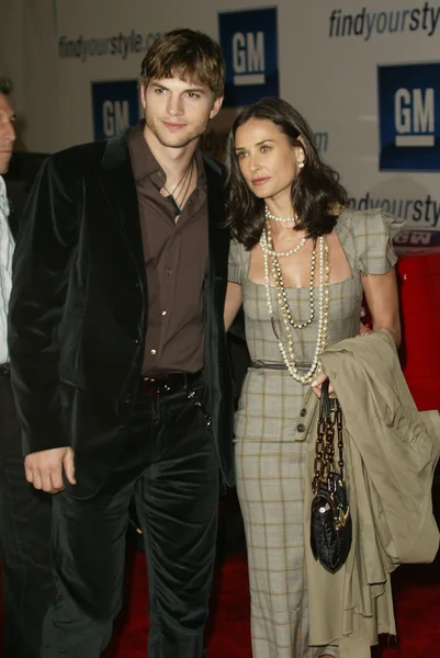 Ashton kutcher och demi moore — Stockfoto