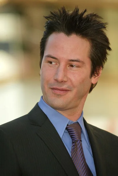 Keanu Reeves a Reeves induzione nella Hollywood Walk of Fame, Hollywood, CA, 01-31-05 — Foto Stock