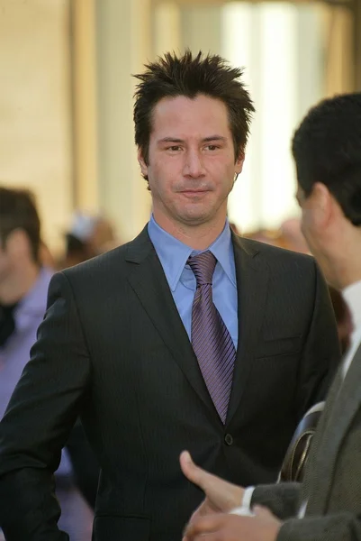 Keanu reeves på reeves induktion i hollywood walk berömmelse, hollywood, ca, 01-31-05 — Stockfoto