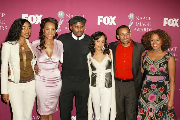 Ananda Lewis, Vivica A. Fox, Omar Epps, Essence Atkins, Hill Harper, Rachel True — Stock Photo, Image