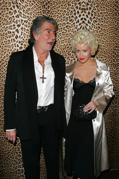 Christina Aguilera e RobertoCavalli — Foto Stock