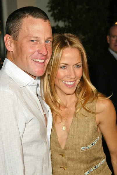 Lance armstrong en sheryl crow — Stockfoto