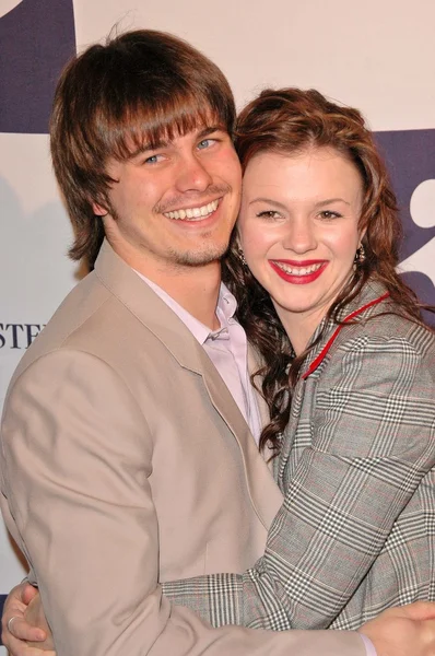 Jason ritter en amber tamblyn — Stockfoto