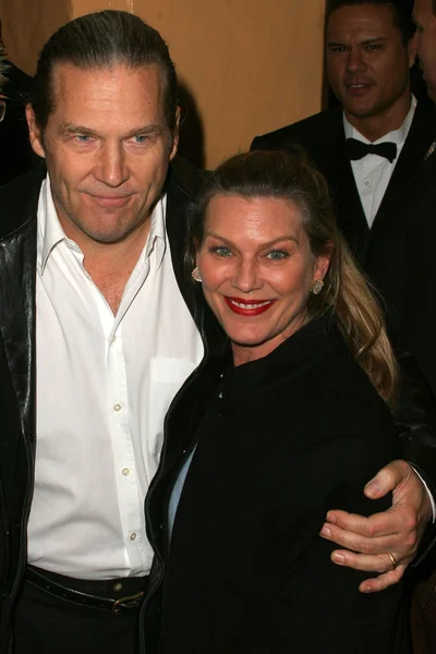 Jeff Bridges and wife Susan — Stock Photo, Image