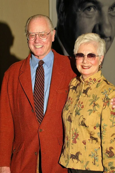 Larry hagman ve shirley jones — Stok fotoğraf