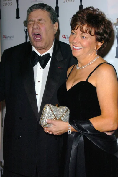 Jerry Lewis and wife SanDee — Stock Photo, Image