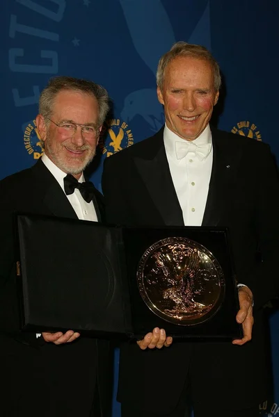Steven Spielberg ja Clint Eastwood — kuvapankkivalokuva