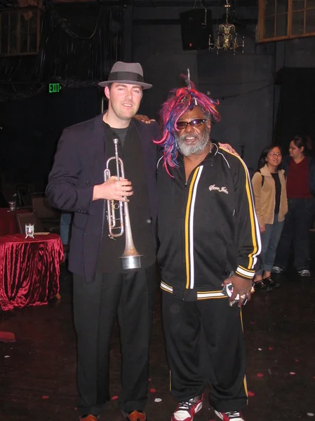 Sebastian Leger y George Clinton — Foto de Stock