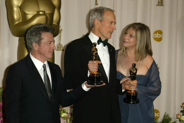 Barbra streisand, clint eastwood i dustin hoffman — Zdjęcie stockowe