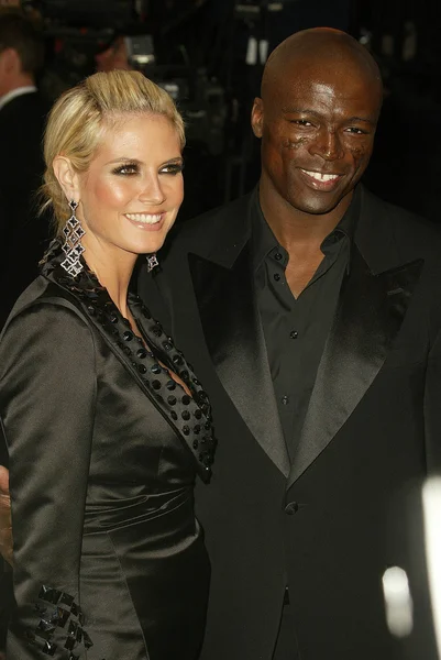 Heidi klum och seal — Stockfoto