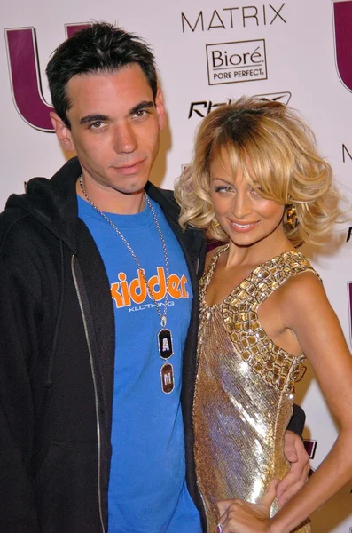 Dj am und nicole richie — Stockfoto