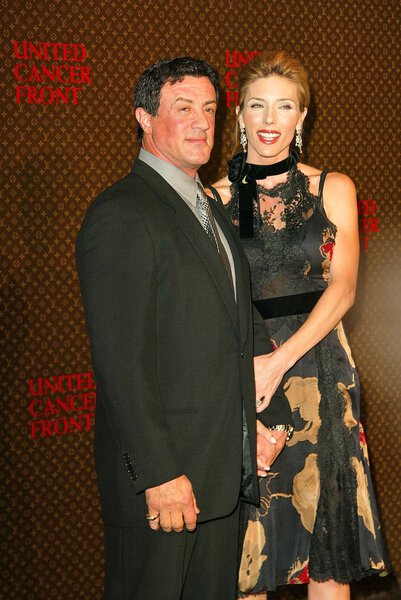 Sly Stallone and wife Jennifer Flavin