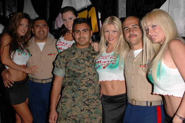 Marines con Leykettes — Foto de Stock